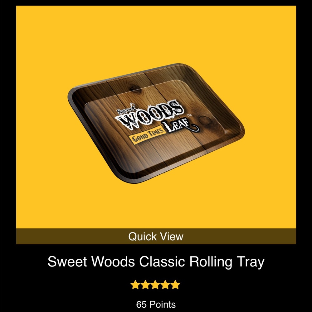 Authentic Good Times Sweet Woods classic rolling tray